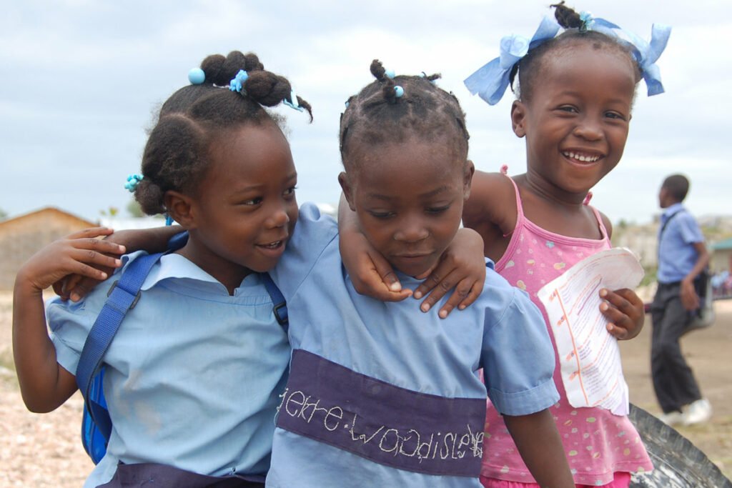 School kids in Haiti